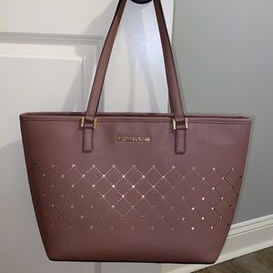 Michael Kors mauve tote bag